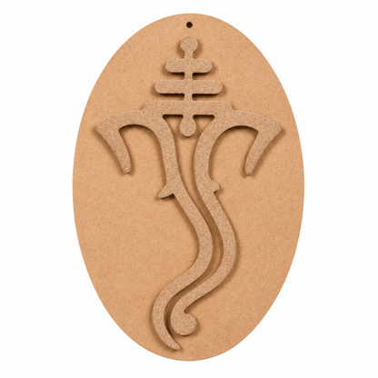 DIY Ganpati MDF Painting Wall Hanging