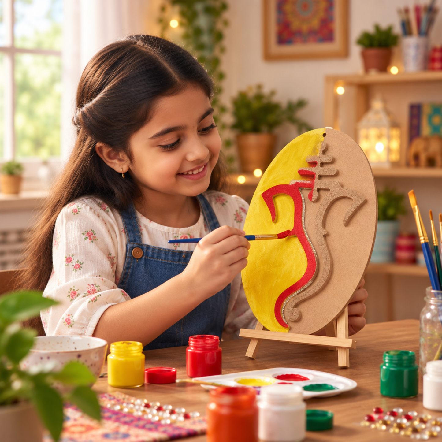 DIY Ganpati MDF Painting Wall Hanging