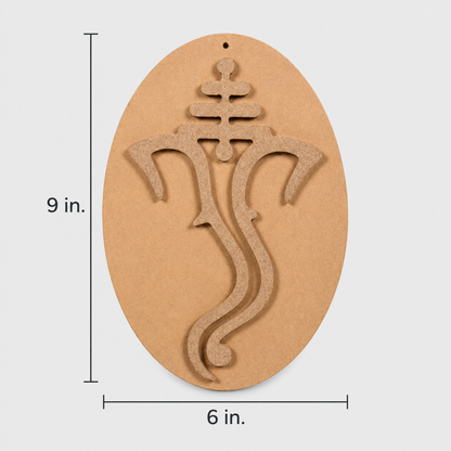 DIY Ganpati MDF Painting Wall Hanging