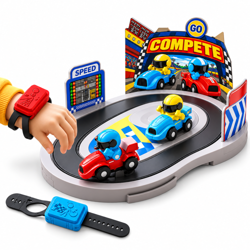 Dual-Player Racing Track Toy