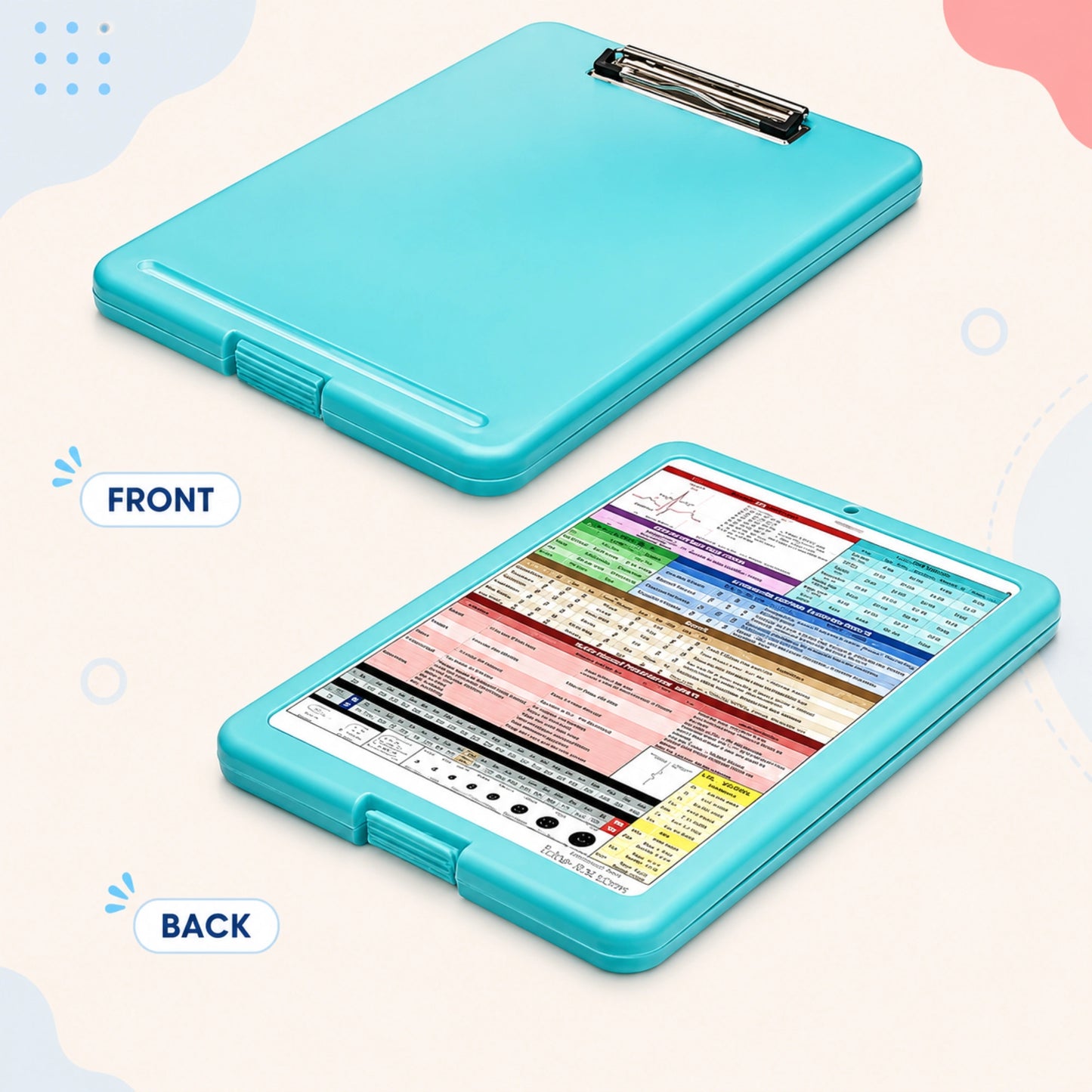 Clipboard Storage Folder with Hidden Compartment
