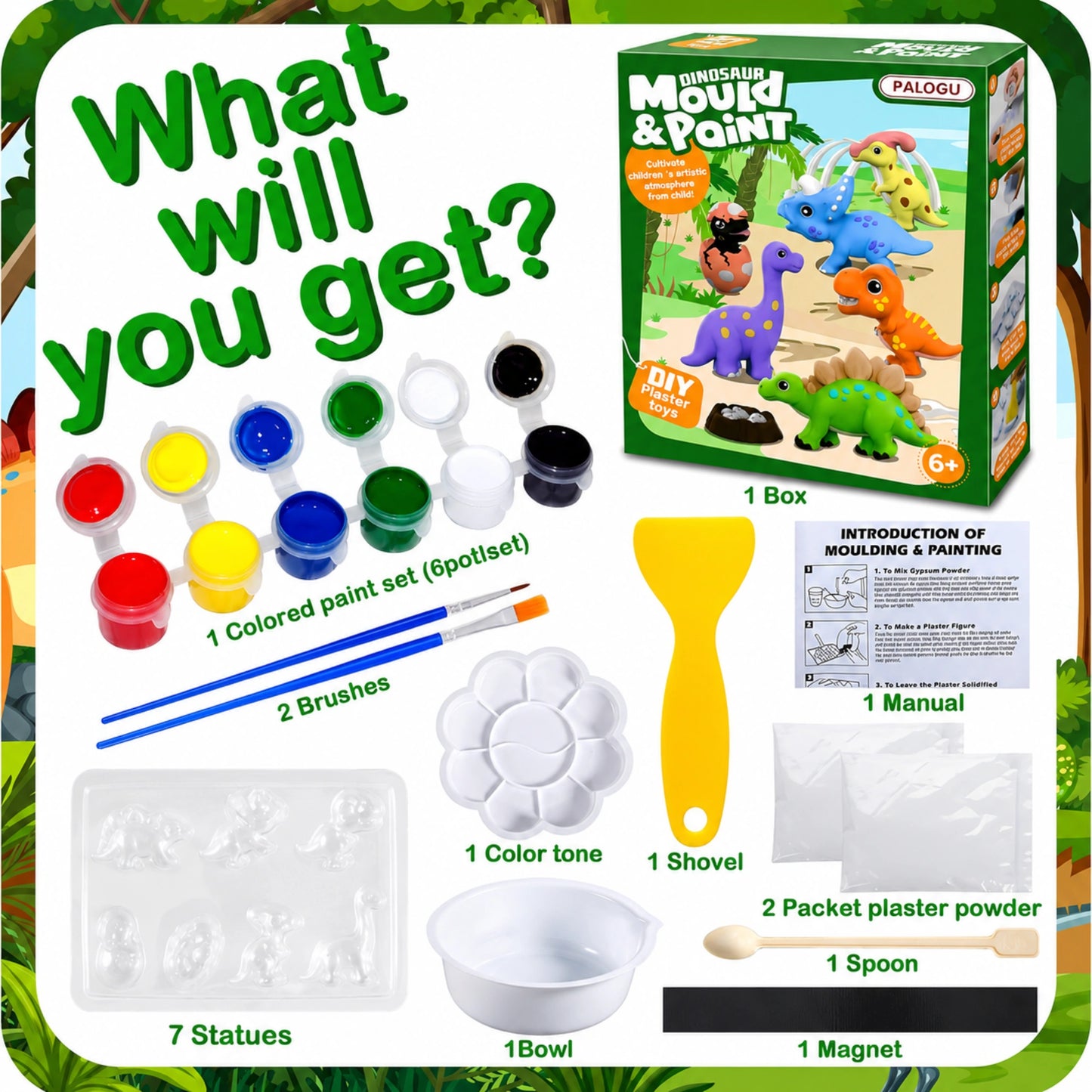 Dinosaur Mould & Paint DIY