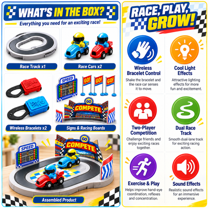 Dual-Player Racing Track Toy
