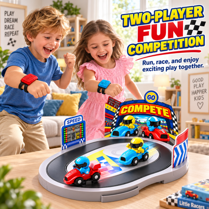 Dual-Player Racing Track Toy