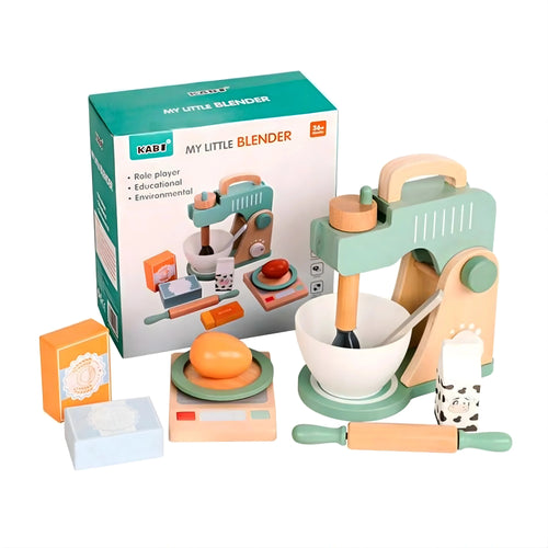 Wooden Mixer Toy Set