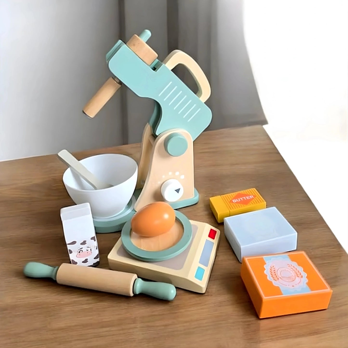 Wooden Mixer Toy Set