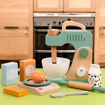 Wooden Mixer Toy Set
