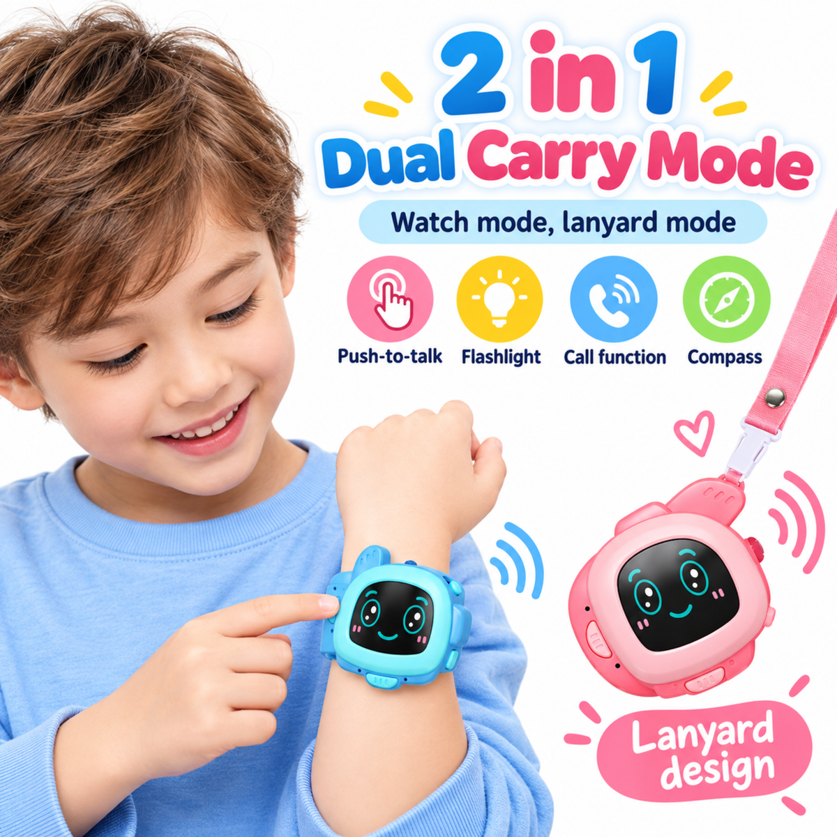 Kids Walkie-Talkie Watch Set