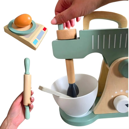 Wooden Mixer Toy Set