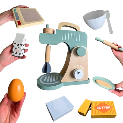 Wooden Mixer Toy Set