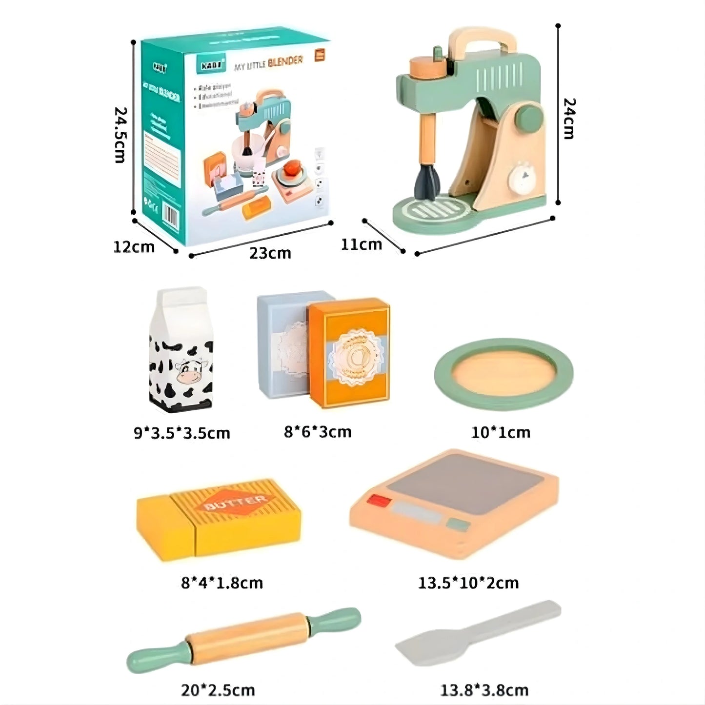 Wooden Mixer Toy Set