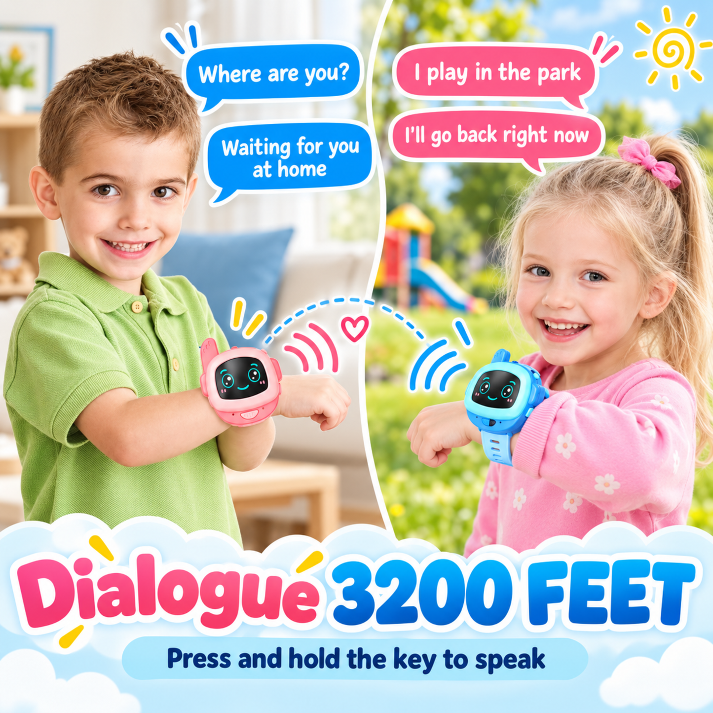 Kids Walkie-Talkie Watch Set