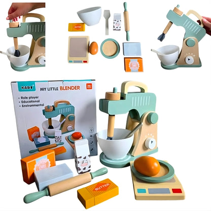 Wooden Mixer Toy Set