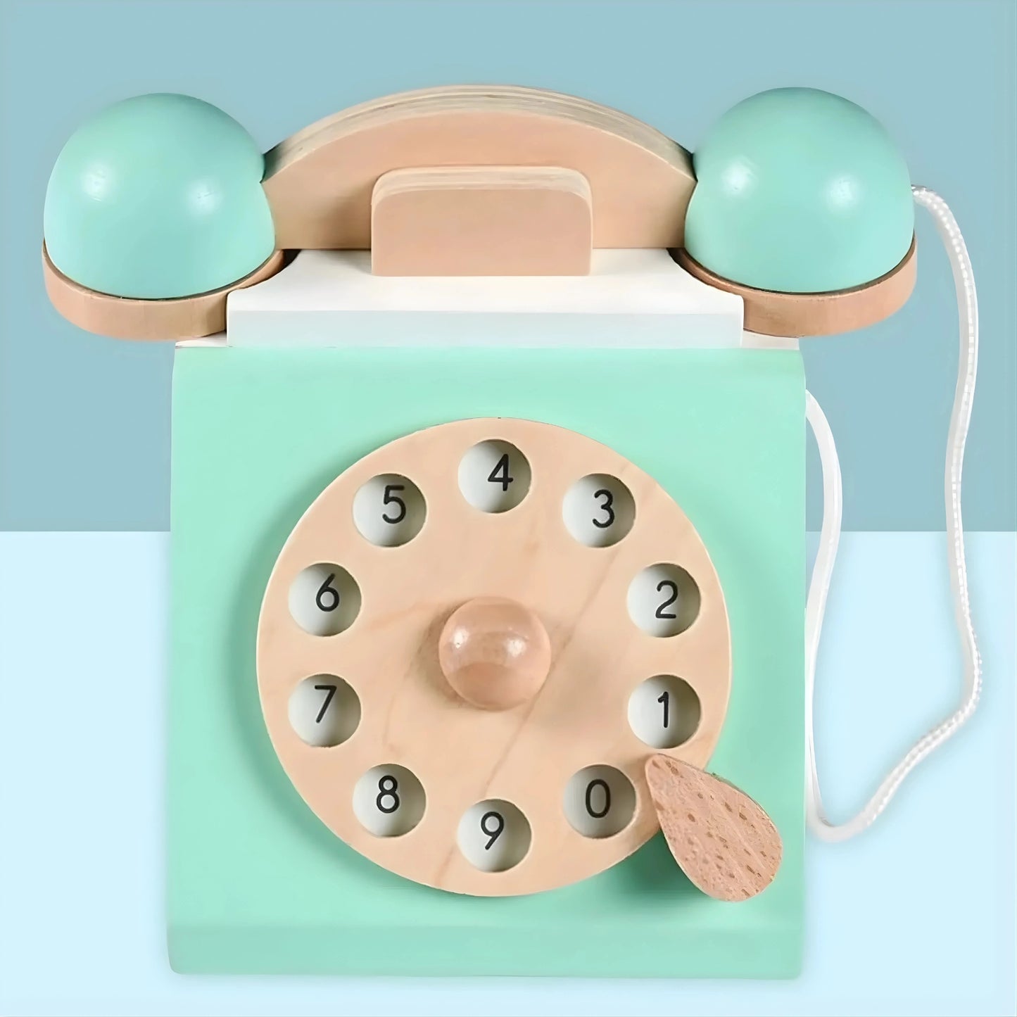 Wooden Retro Phone Toy
