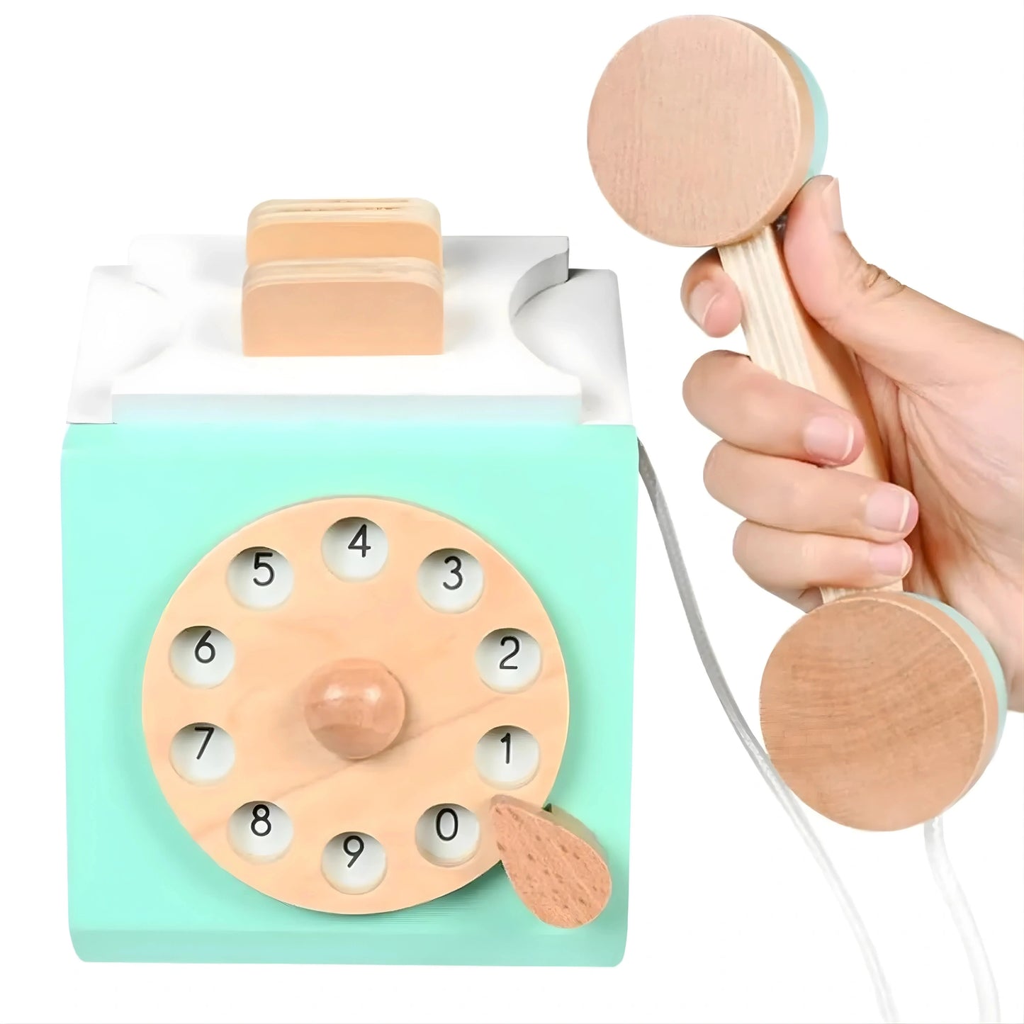Wooden Retro Phone Toy