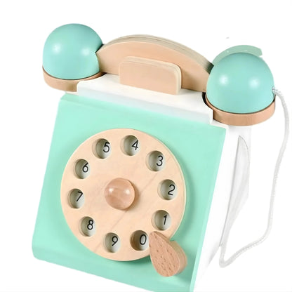 Wooden Retro Phone Toy