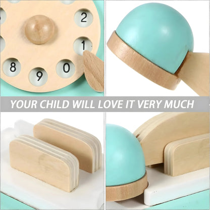 Wooden Retro Phone Toy