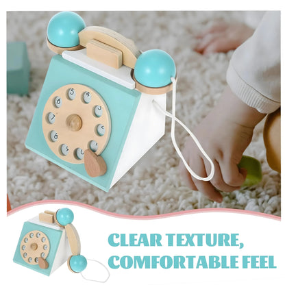 Wooden Retro Phone Toy