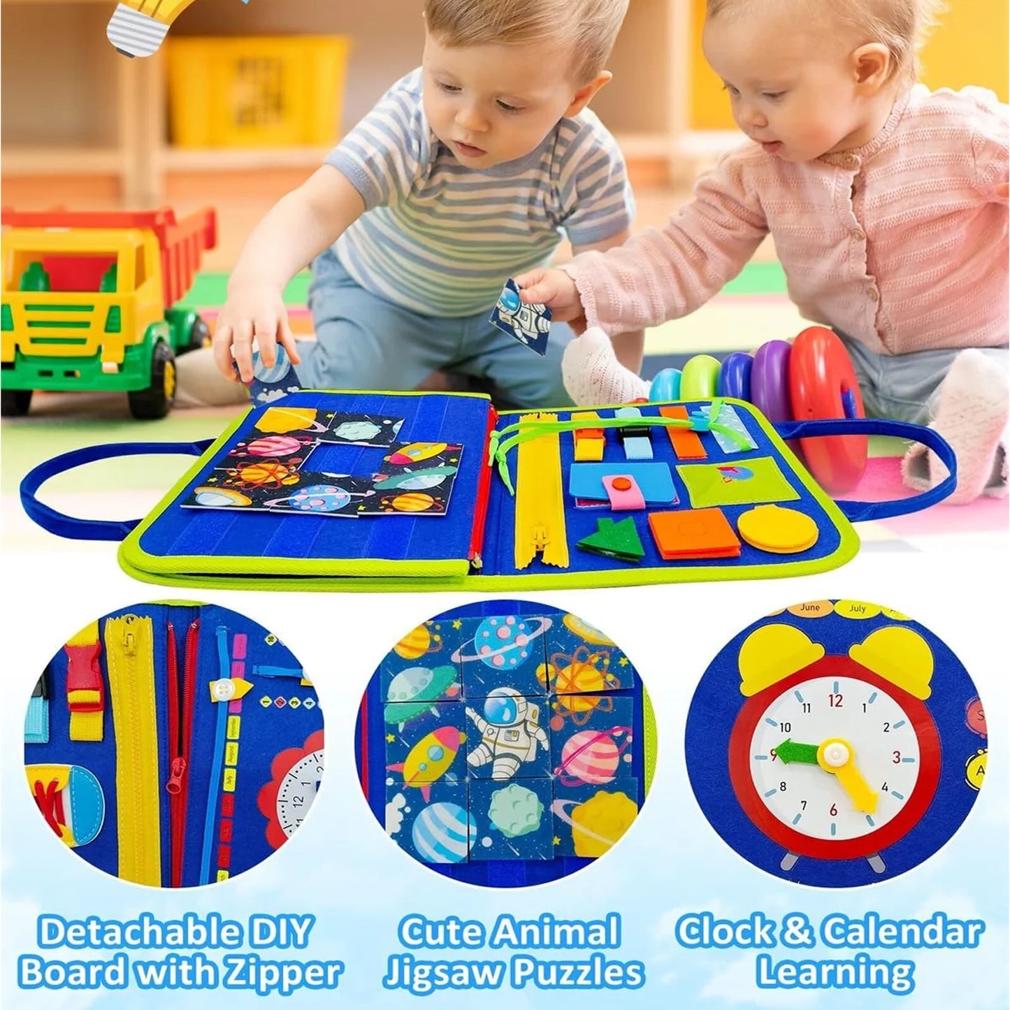 Busy Board Sensory Book