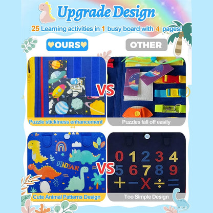 Busy Board Sensory Book