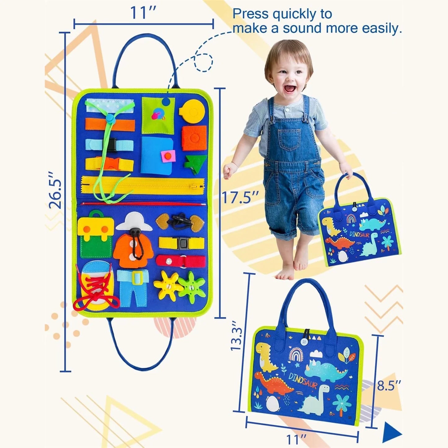 Busy Board Sensory Book