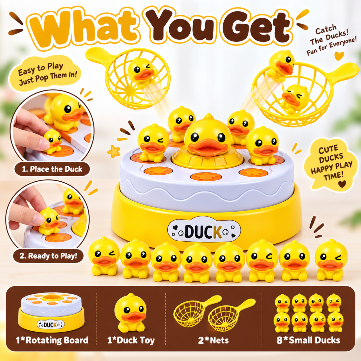 Pop-Up Duck Catching Game