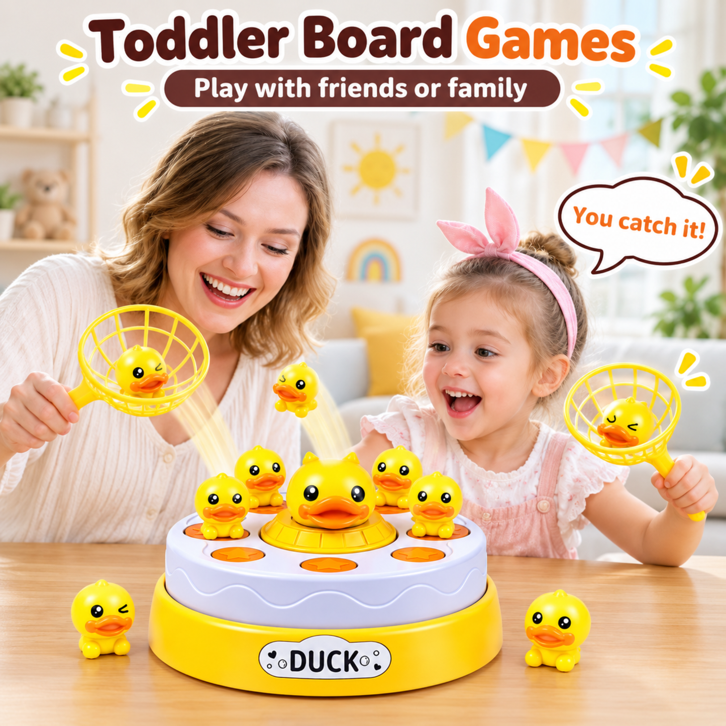 Pop-Up Duck Catching Game