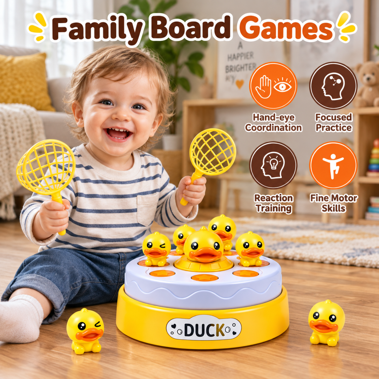 Pop-Up Duck Catching Game