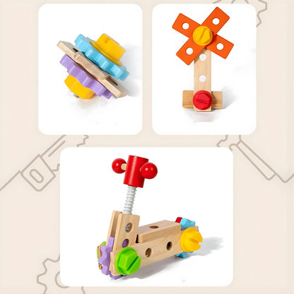 Wooden Tool Box Toy Set