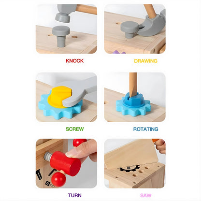 Wooden Tool Box Toy Set