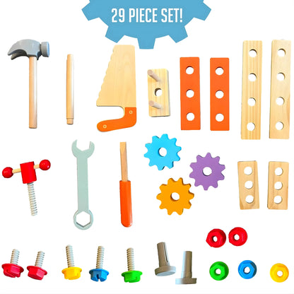 Wooden Tool Box Toy Set