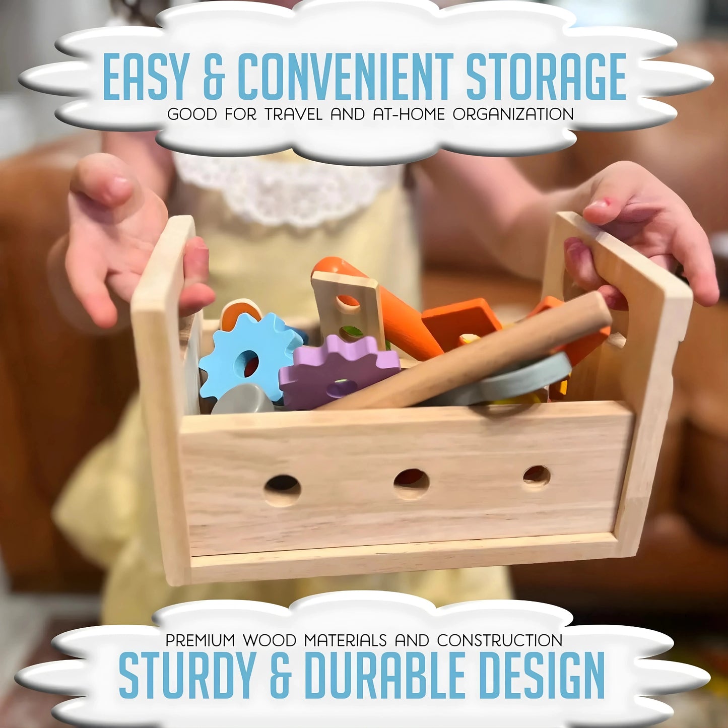 Wooden Tool Box Toy Set