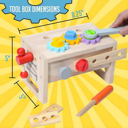 Wooden Tool Box Toy Set