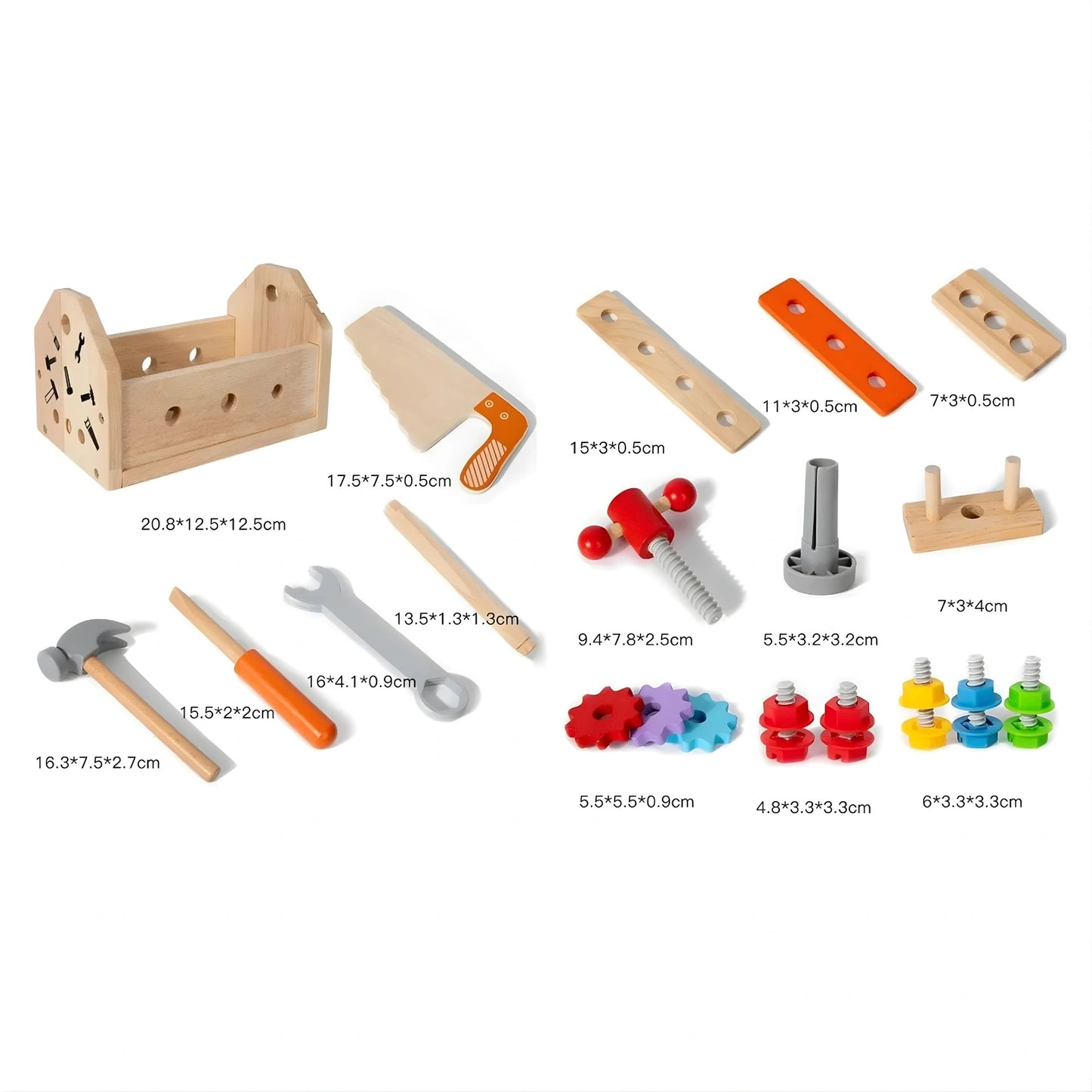 Wooden Tool Box Toy Set