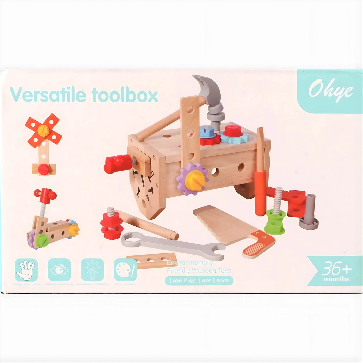 Wooden Tool Box Toy Set