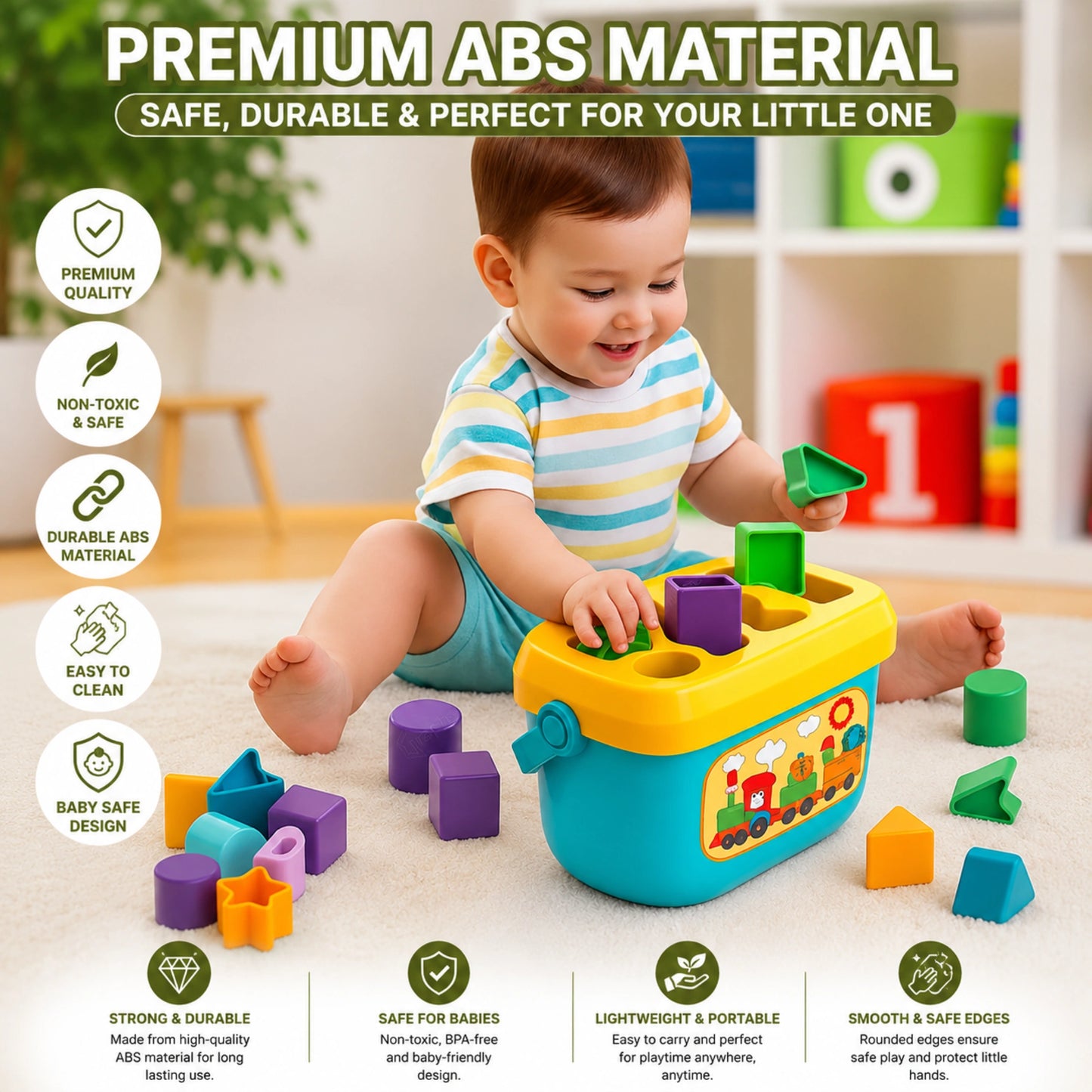 Alphabet & Shape Sorter Bucket