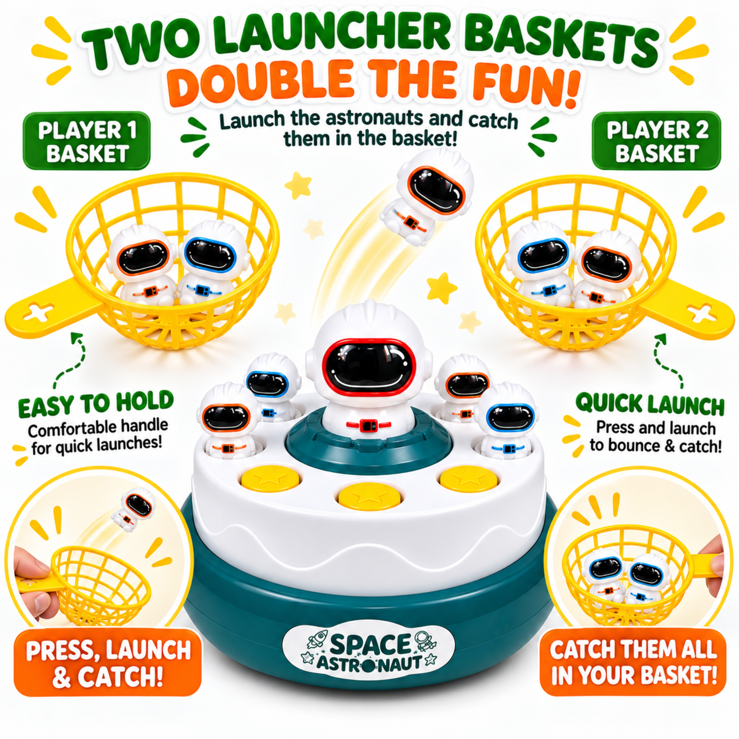 Astronaut Bounce & Catch Game