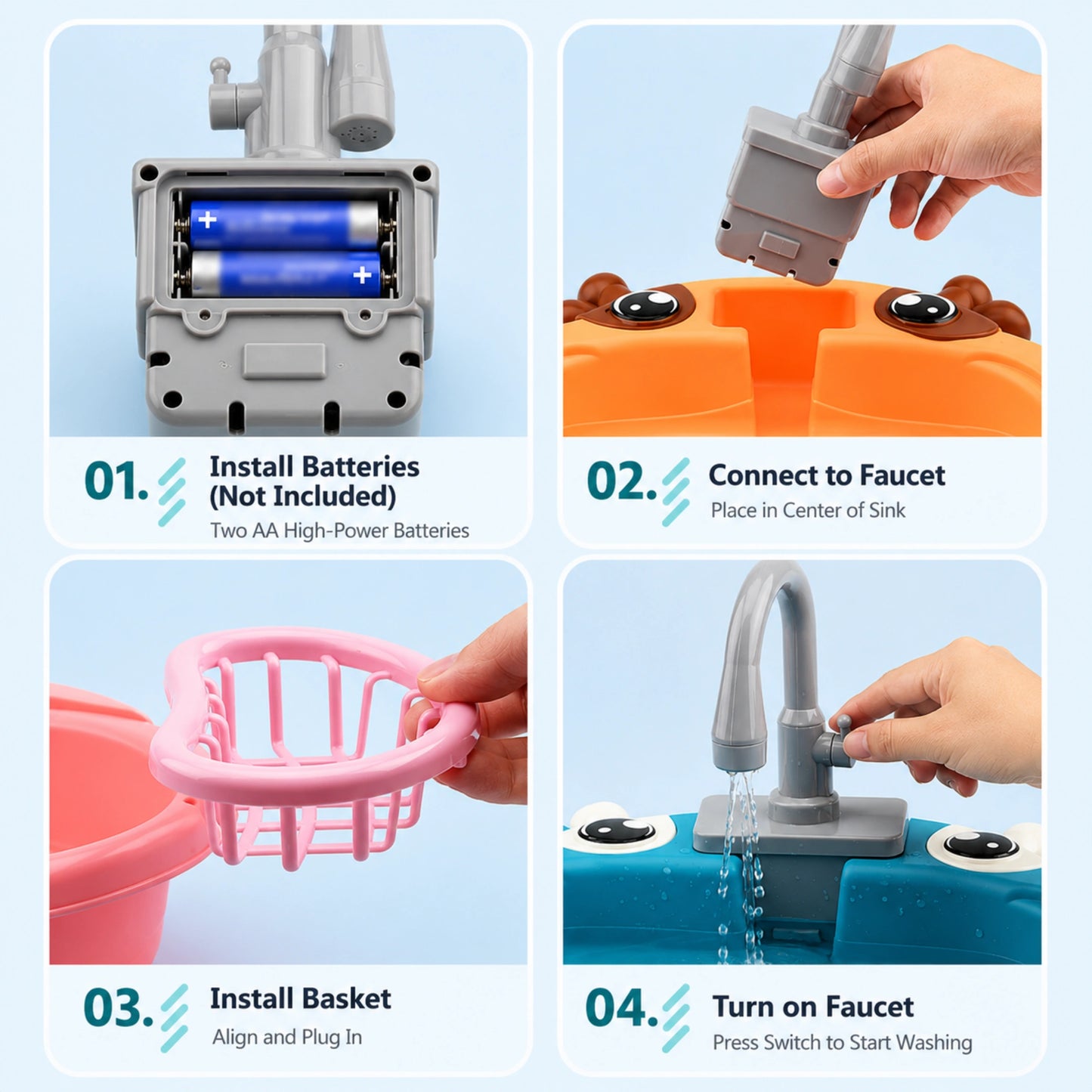 Animal Dishwasher Sink Toy