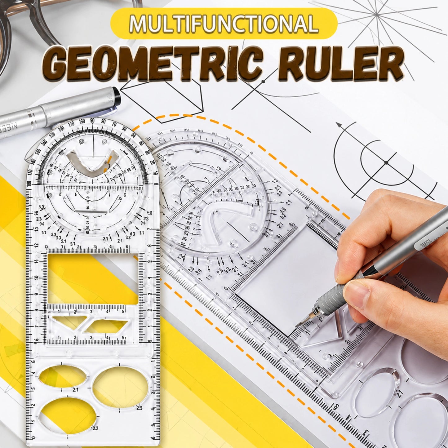 Rotating Geometry Ruler