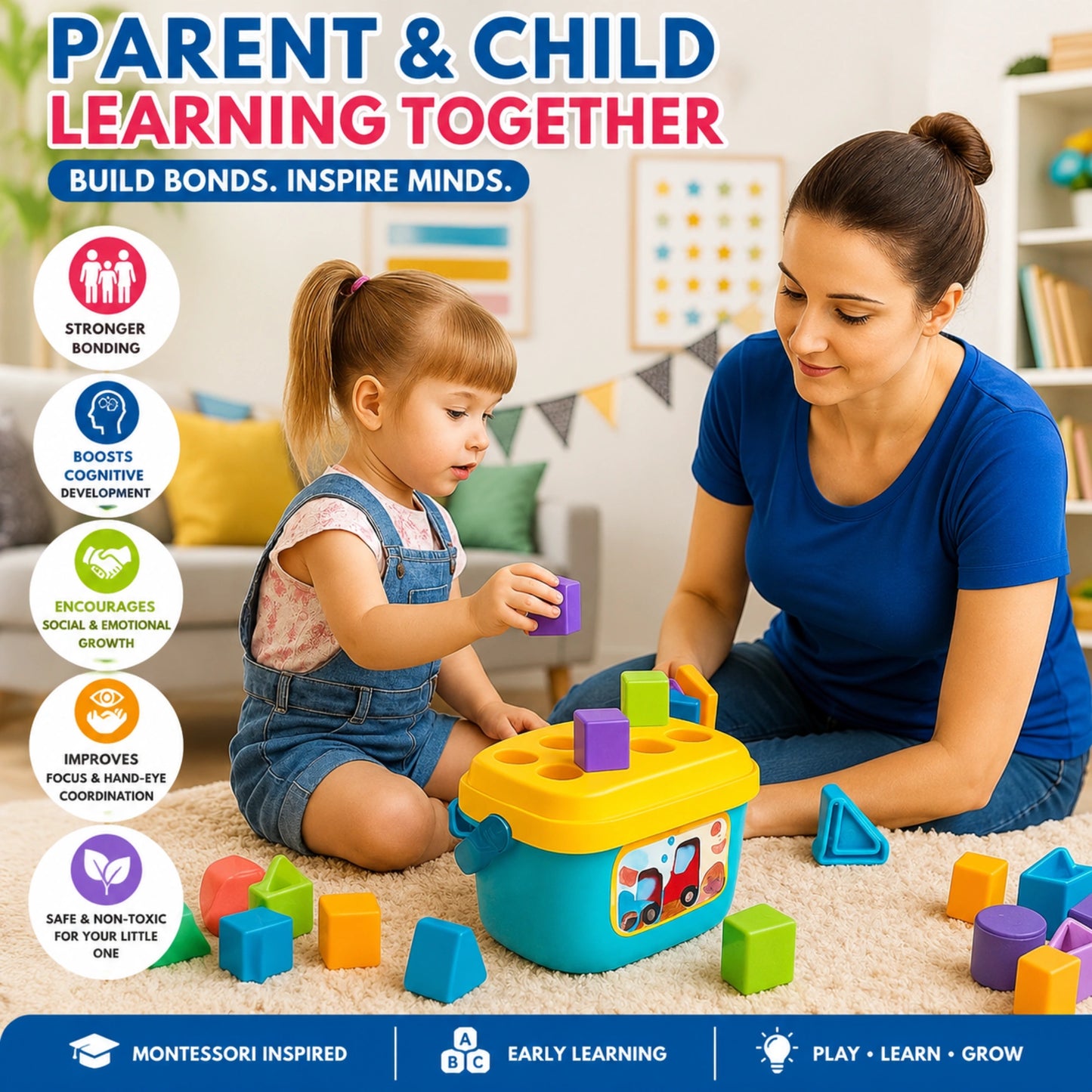 Alphabet & Shape Sorter Bucket