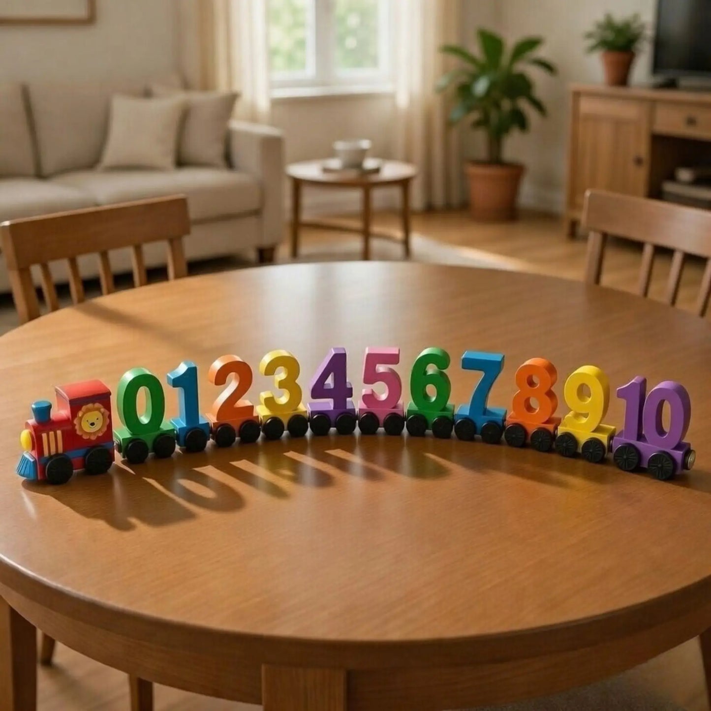 Wooden Number Train Toy