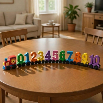 Wooden Number Train Toy