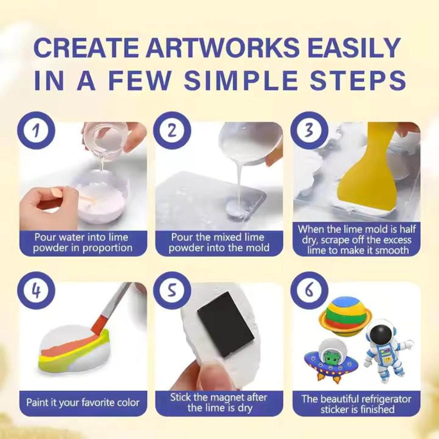 DIY Space Mould & Paint Kit for Kids