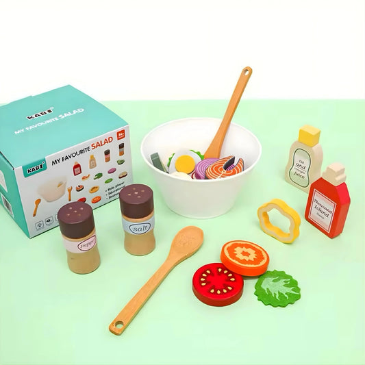 Wooden Salad Toy Set