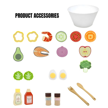 Wooden Salad Toy Set