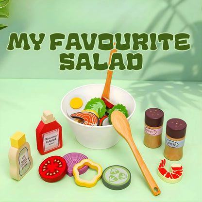 Wooden Salad Toy Set
