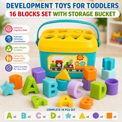 Alphabet & Shape Sorter Bucket