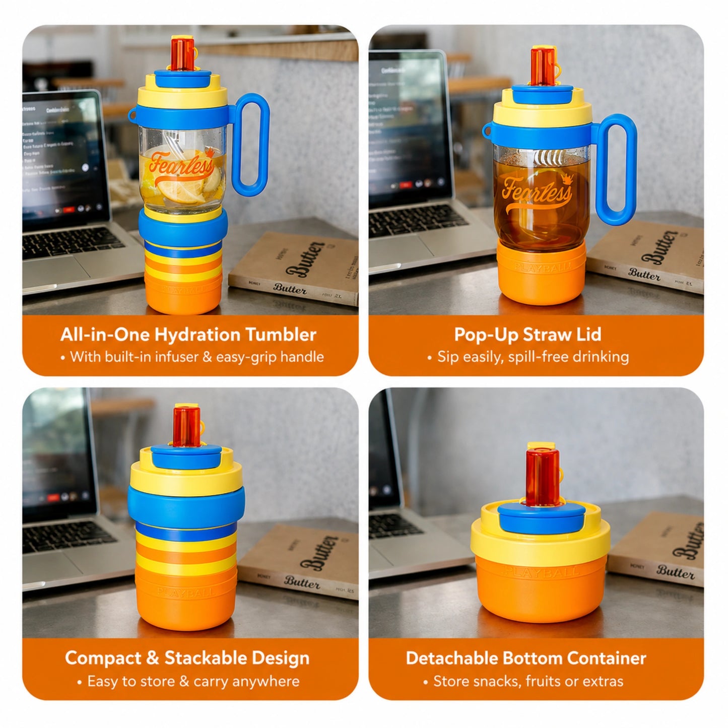 Fearless All-in-One Hydration Tumbler