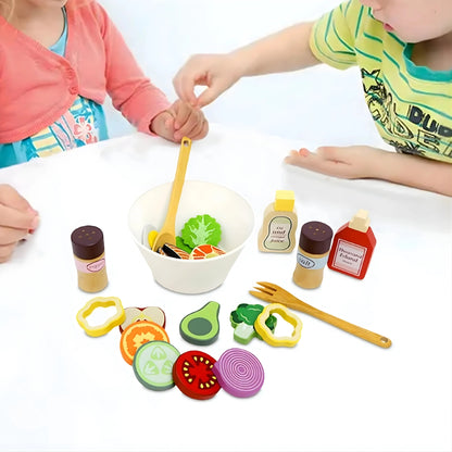 Wooden Salad Toy Set