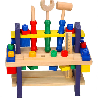 Wooden Kids Tool Bench Set
